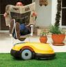 robot mows yard